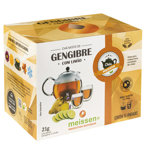 Chá de Gengibre com Limão Chá de Gengibre com Limão